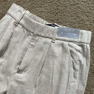 HOLLISTER LIVVY ULTRA HIGH-RISE LINEN-BLEND WIDE-LEG PANTS 25P